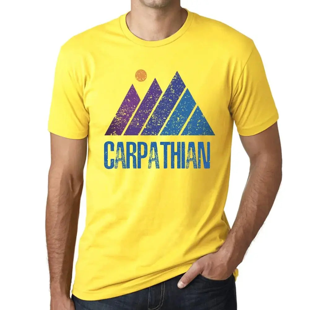 Men's Graphic T-Shirt Mountain Carpathian Eco-Friendly Limited Edition Short Sleeve Tee-Shirt Vintage Birthday Gift Novelty