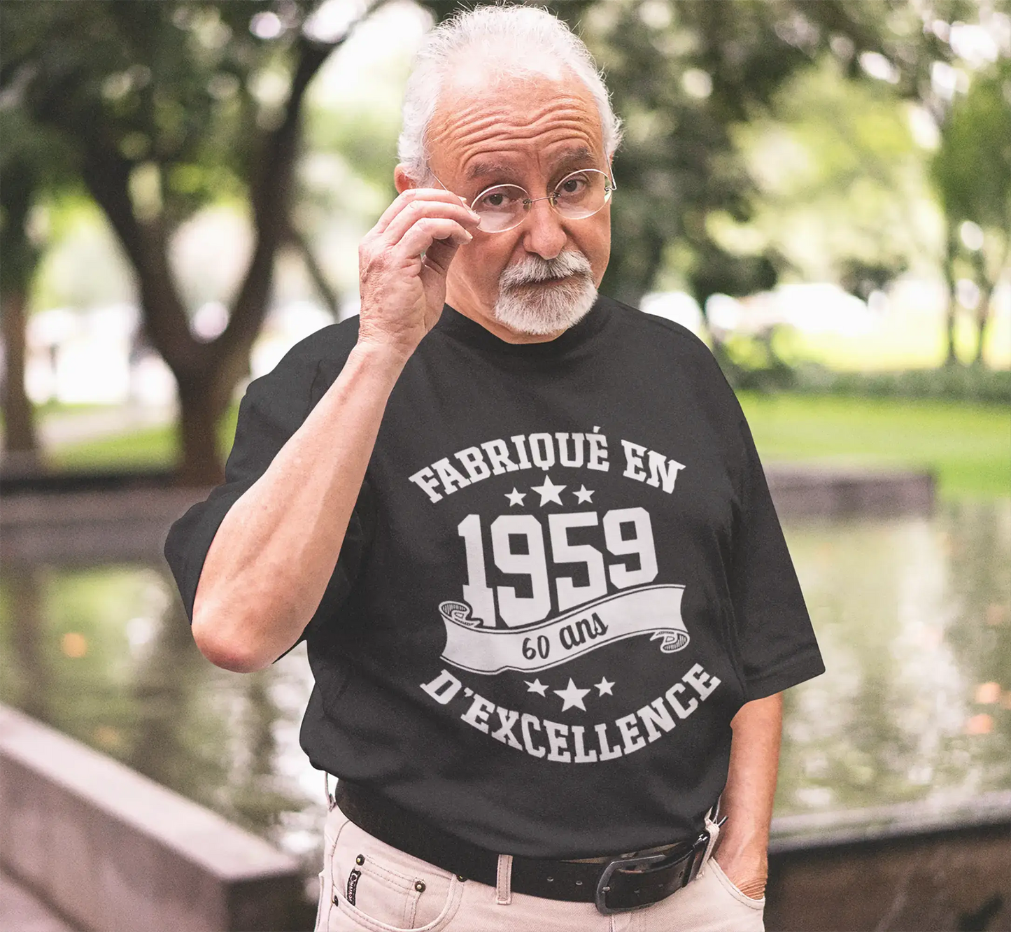 ULTRABASIC - Fabriqué en 1959, 60 Ans d'être Génial Unisex T-Shirt Gris Chiné