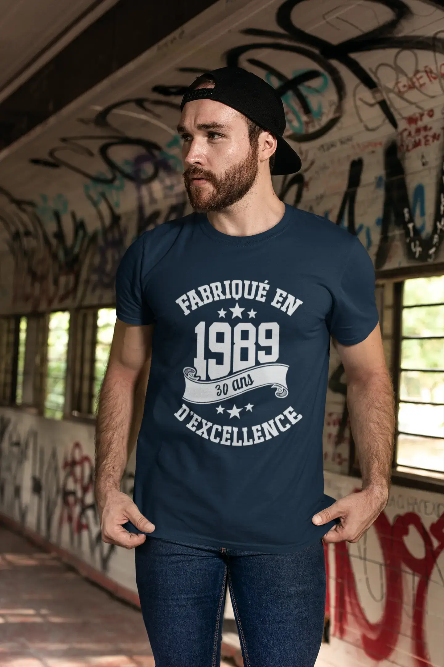 ULTRABASIC - Fabriqué en 1989, 30 Ans d'être Génial Unisex T-Shirt Marine