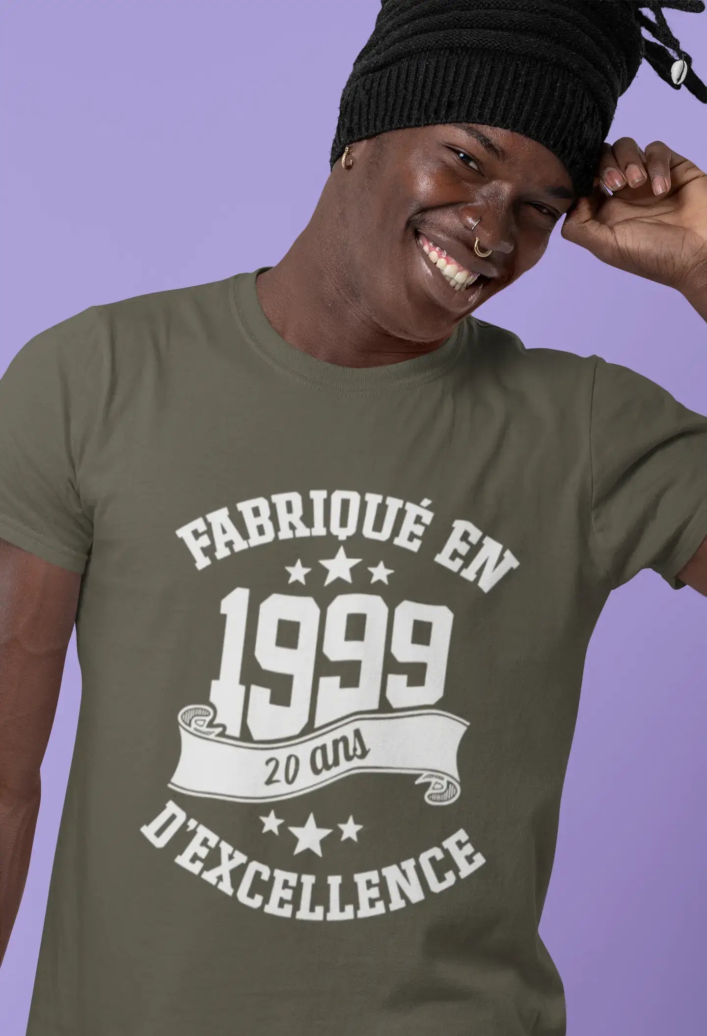 ULTRABASIC - Fabriqué en 1999, 20 Ans d'être Génial Unisex T-Shirt Marine