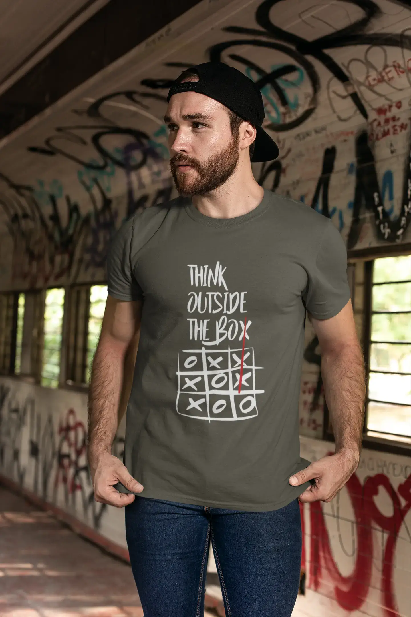 Ultrabasic - Homme T-Shirt Graphique Think Outside The Box