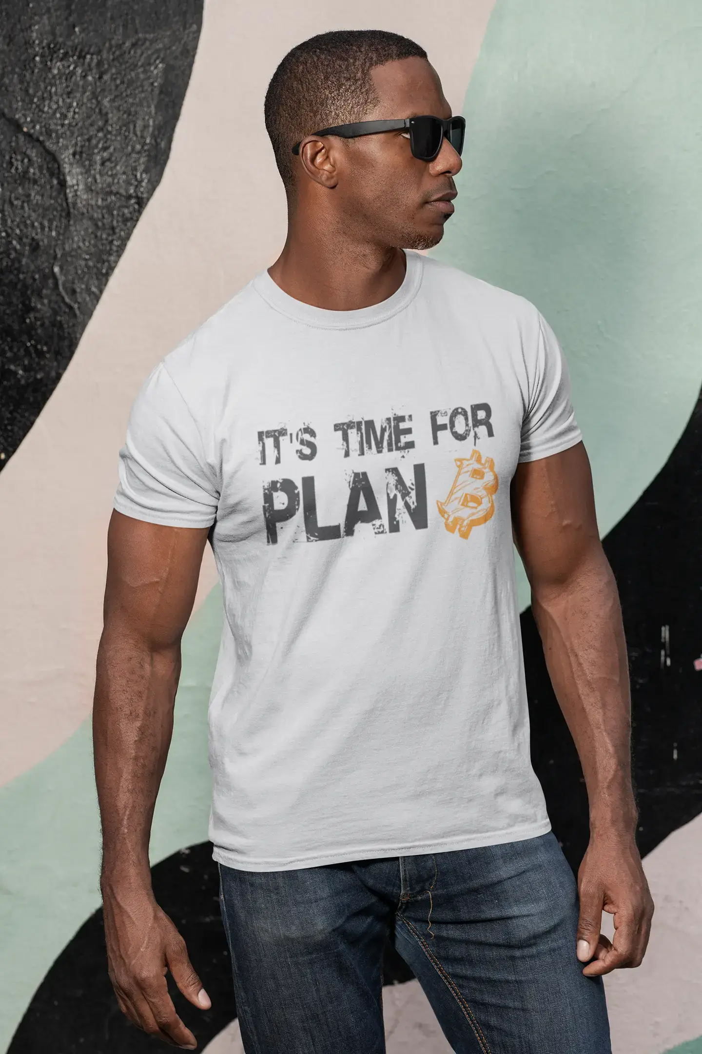 Ultrabasic® Homme T-Shirt Graphique It's Time for Plan B Bitcoin BTC HODL Idée Cadeau Tee Crypto