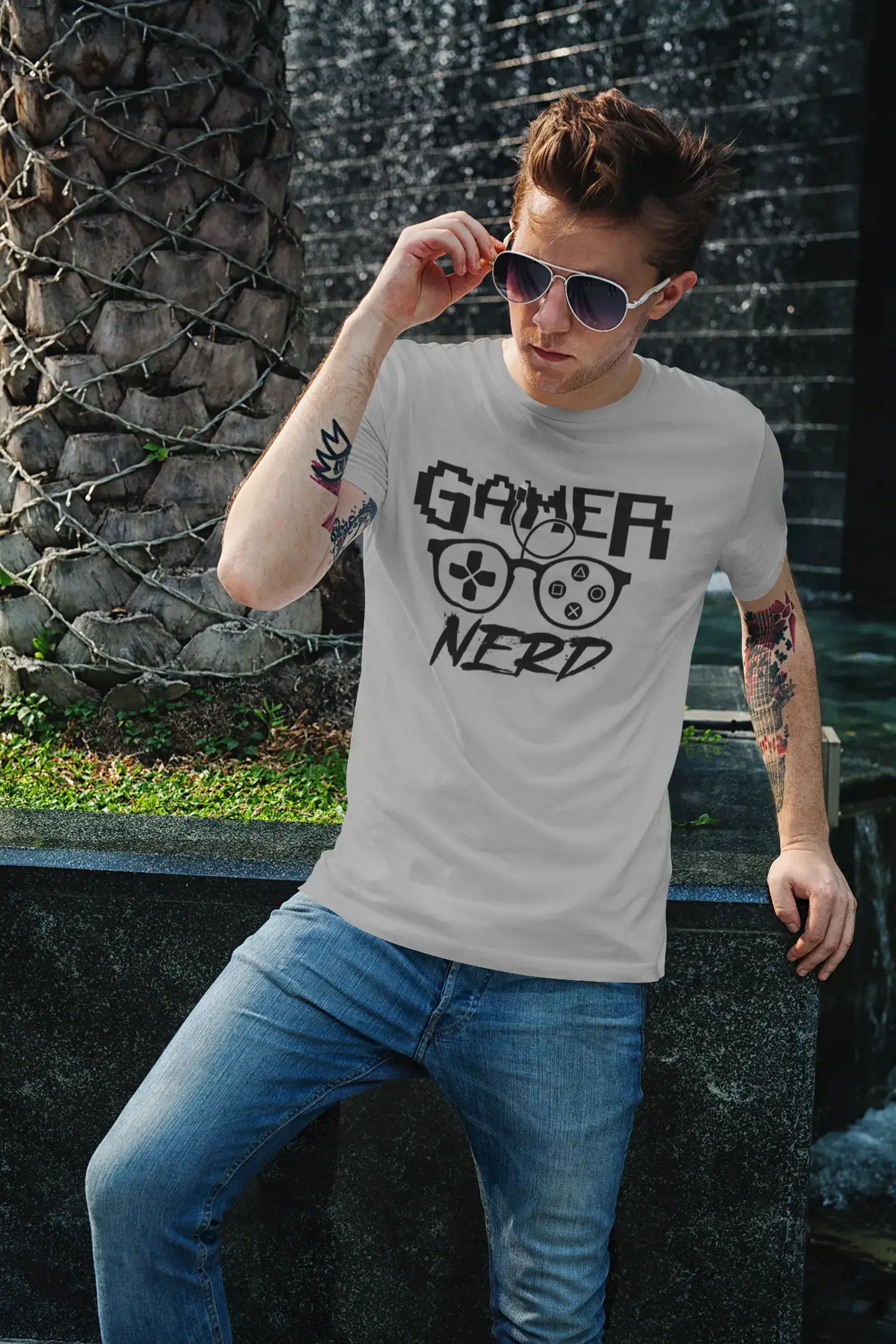 ULTRABASIC Graphic Men's T-Shirt Gamer Nerd - Funny Gaming Apparel - Humor Joke