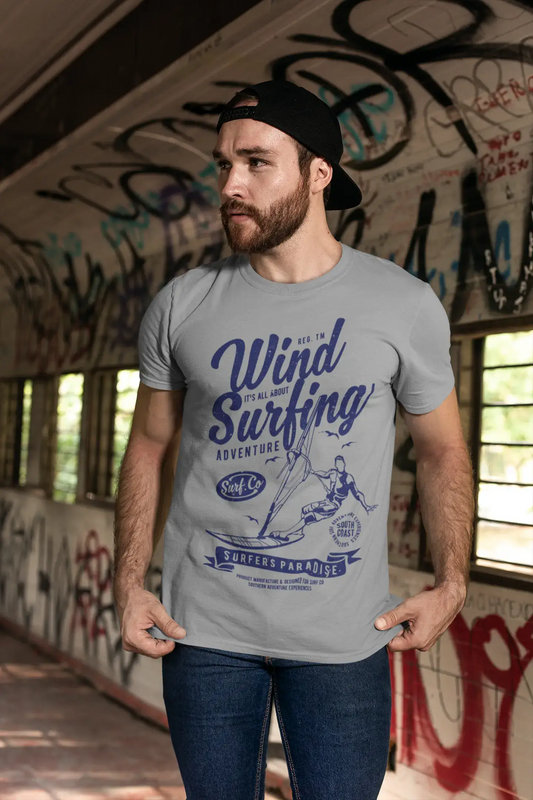 ULTRABASIC Men's T-Shirt Wind Surfing Adventure - Surfers Paradise Tee Shirt