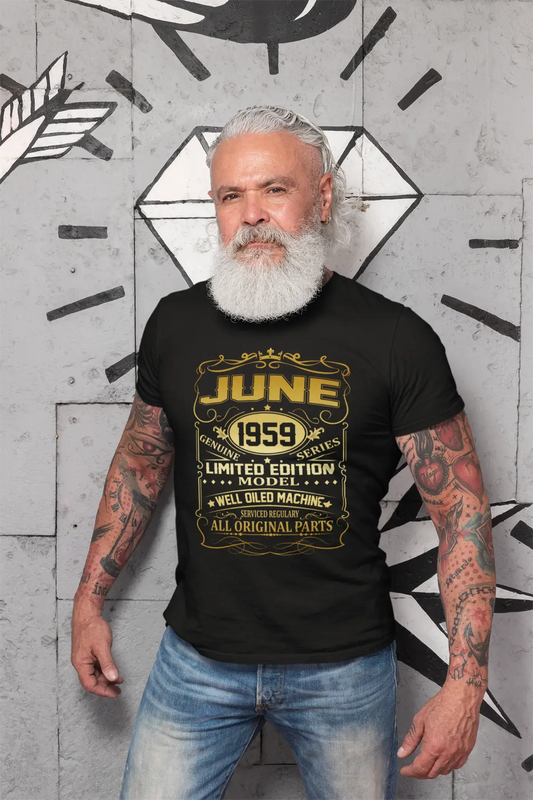 ULTRABASIC Men's T-Shirt June 1959 - 61st Birthday Gift Tee Shirt