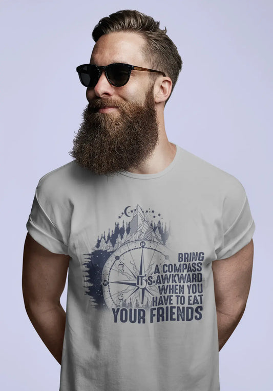 ULTRABASIC Men's T-Shirt Bring a Compass - Mountain Hiking Tee Shirt