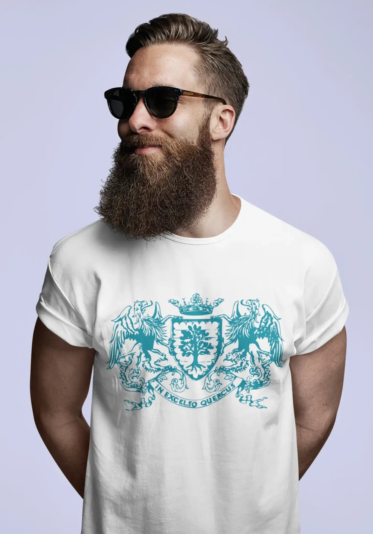 Excelso : T-Shirt,Cadeau,Homme Blanc Manches Courtes,Blanc,t Shirt Homme