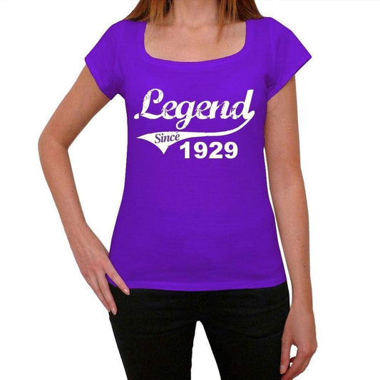 1929, Legend Since Womens T shirt Purple Birthday Gift 00131 - ultrabasic-com