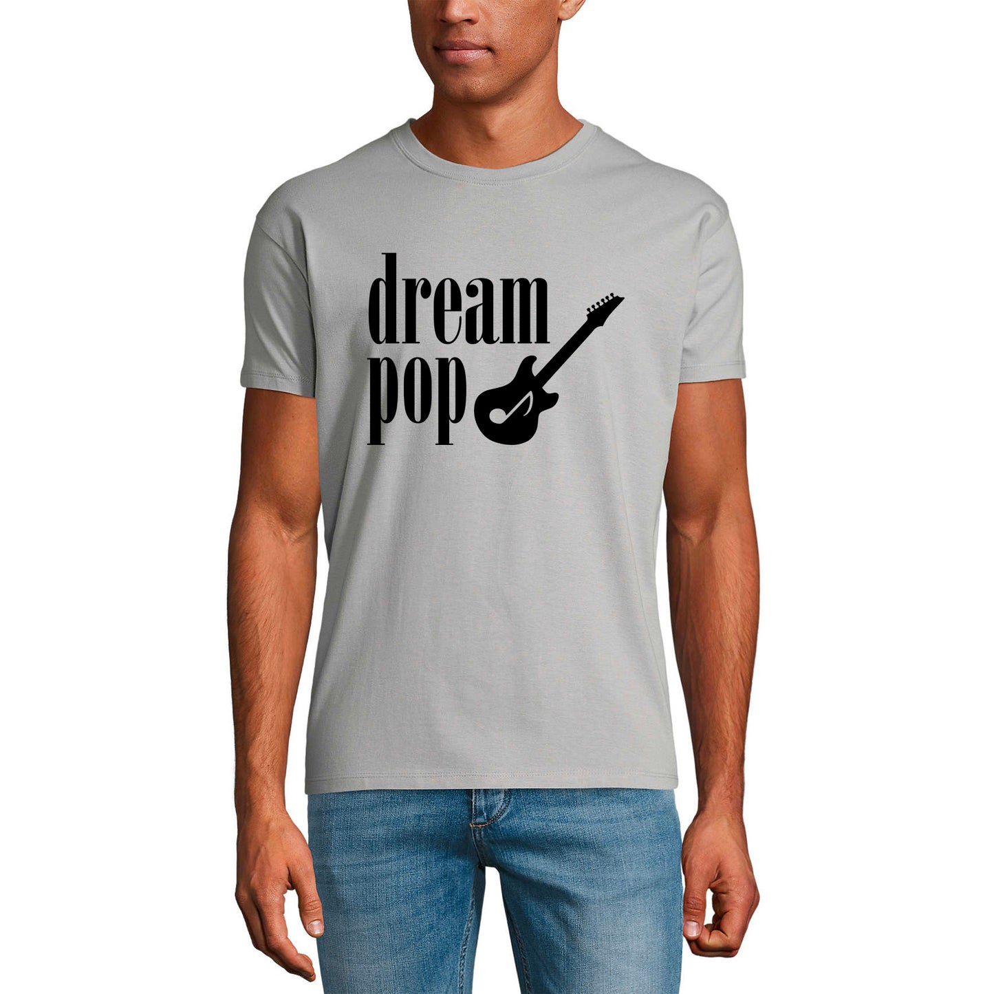 ULTRABASIC Men's T-Shirt Dream Pop 1980s Music - Guitar Shirt for Musician