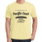 1957, Pacific Coast, yellow, Men's Short Sleeve Round Neck T-shirt 00105 ultrabasic-com.myshopify.com