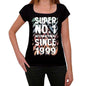 1999 Super No.1 Since 1999 Womens T-Shirt Black Birthday Gift 00506 - Black / Xs - Casual