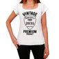 2035 Vintage Superior White Womens Short Sleeve Round Neck T-Shirt - White / Xs - Casual