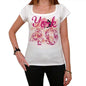 40 York City With Number Womens Short Sleeve Round White T-Shirt 00008 - White / Xs - Casual