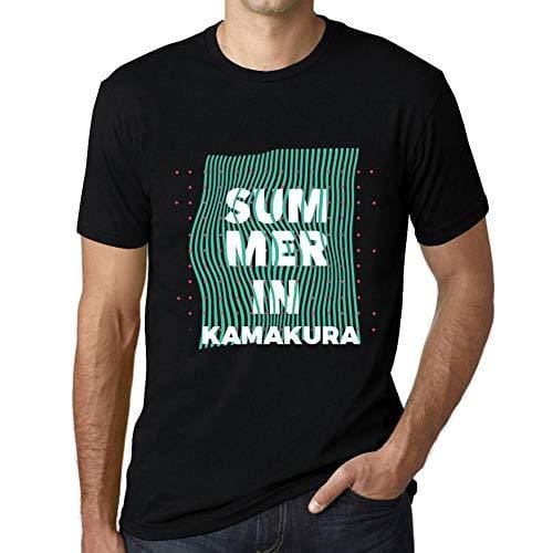 Ultrabasic - Homme Graphique Summer in Kamakura Noir Profond