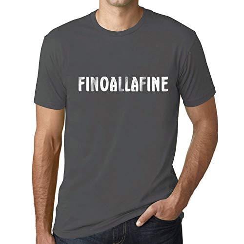 Ultrabasic - Homme T-Shirt Graphique Finoallafine Gris Souris