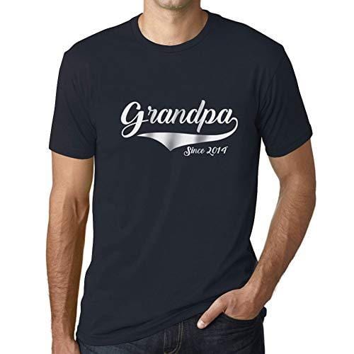 Ultrabasic - Homme T-Shirt Graphique Grandpa Since 2014 T-Shirt Funny Marine