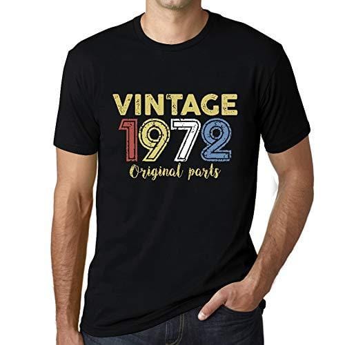 Ultrabasic - Homme Graphique Vintage 1972 T-Shirt Noir Profond