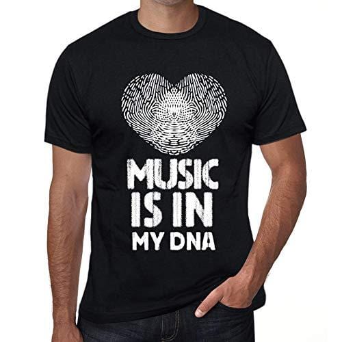 Ultrabasic - Homme T-Shirt Graphique Music is in My DNA Noir Profond