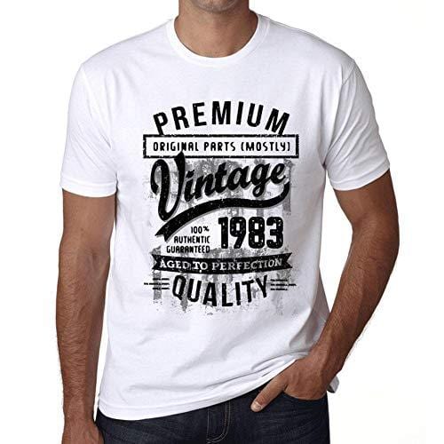 Ultrabasic - Homme T-Shirt Graphique 1983 Aged to Perfection Tee Shirt Cadeau d'anniversaire