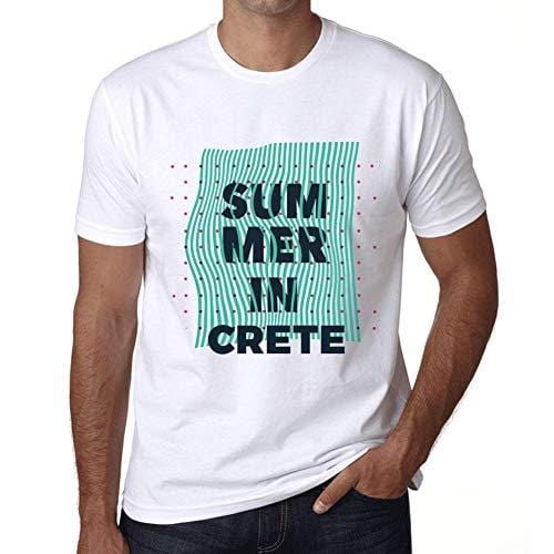 Ultrabasic - Homme Graphique Summer in Crete Blanc