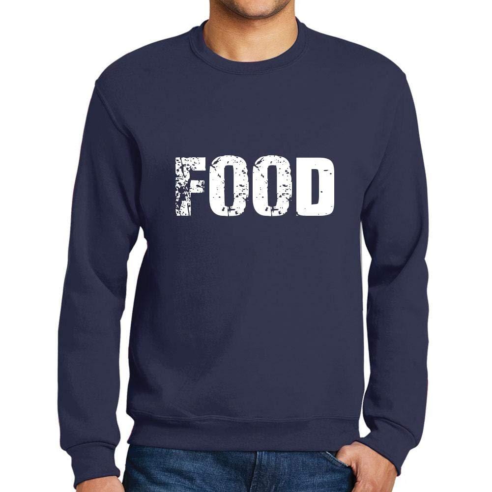 Ultrabasic Homme Imprimé Graphique Sweat-Shirt Popular Words Food French Marine