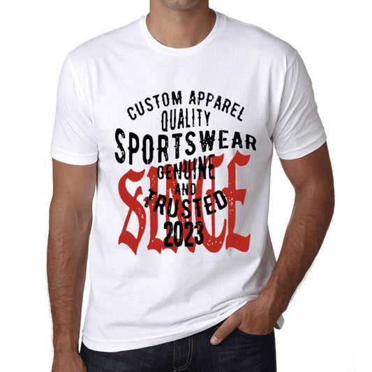 Ultrabasic - Homme T-Shirt Graphique Sportswear Depuis 2023 Blanc