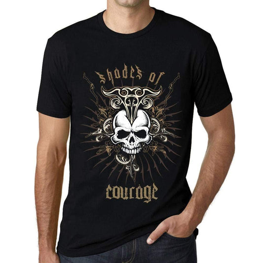 Ultrabasic - Homme T-Shirt Graphique Shades of Courage Noir Profond