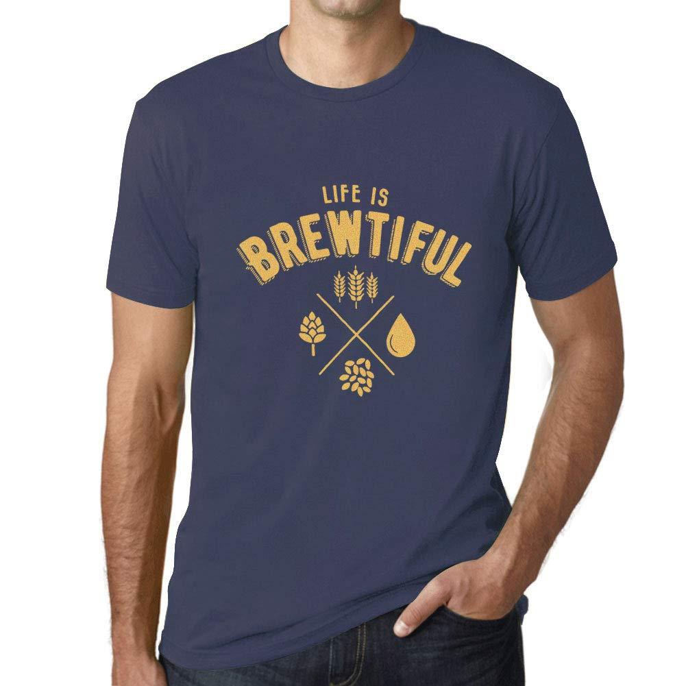 Ultrabasic - Graphic Unisex Life is Brewtiful T-Shirt Beer Casual Men's Tee