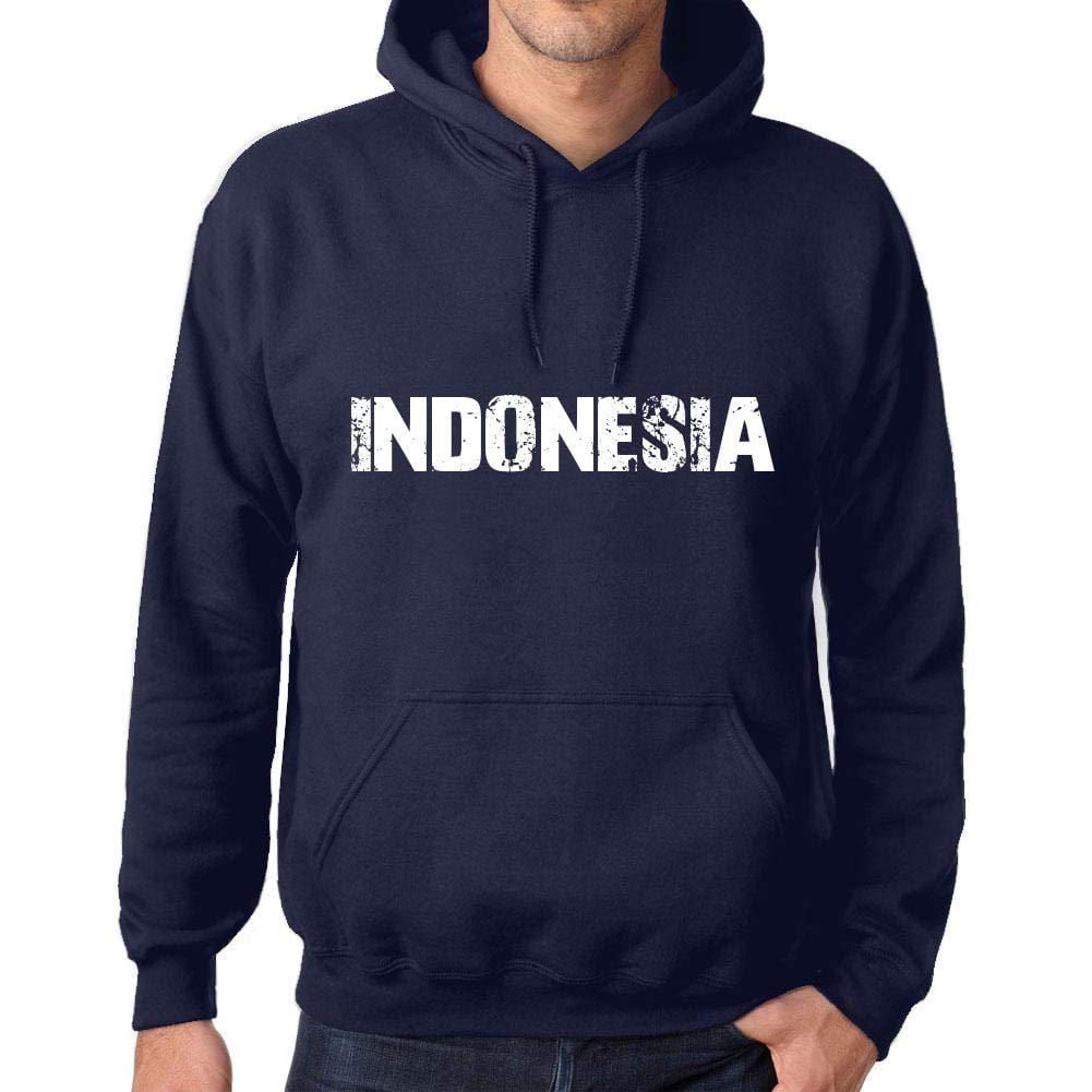 Ultrabasic Homme Femme Unisex Sweat à Capuche Hoodie Popular Words Indonesia French Marine