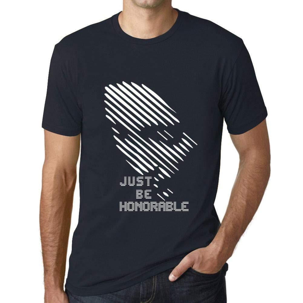 Ultrabasic - Homme T-Shirt Graphique Just be Honorable Marine