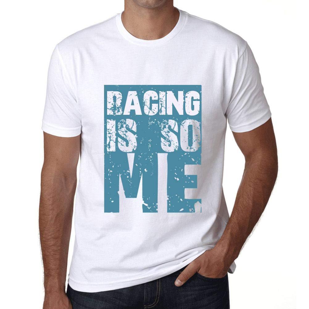 Homme T-Shirt Graphique Racing is So Me Blanc