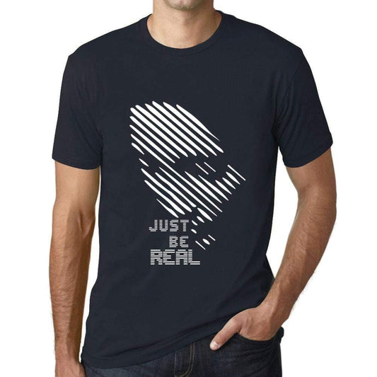 Ultrabasic - Homme T-Shirt Graphique Just be Real Marine