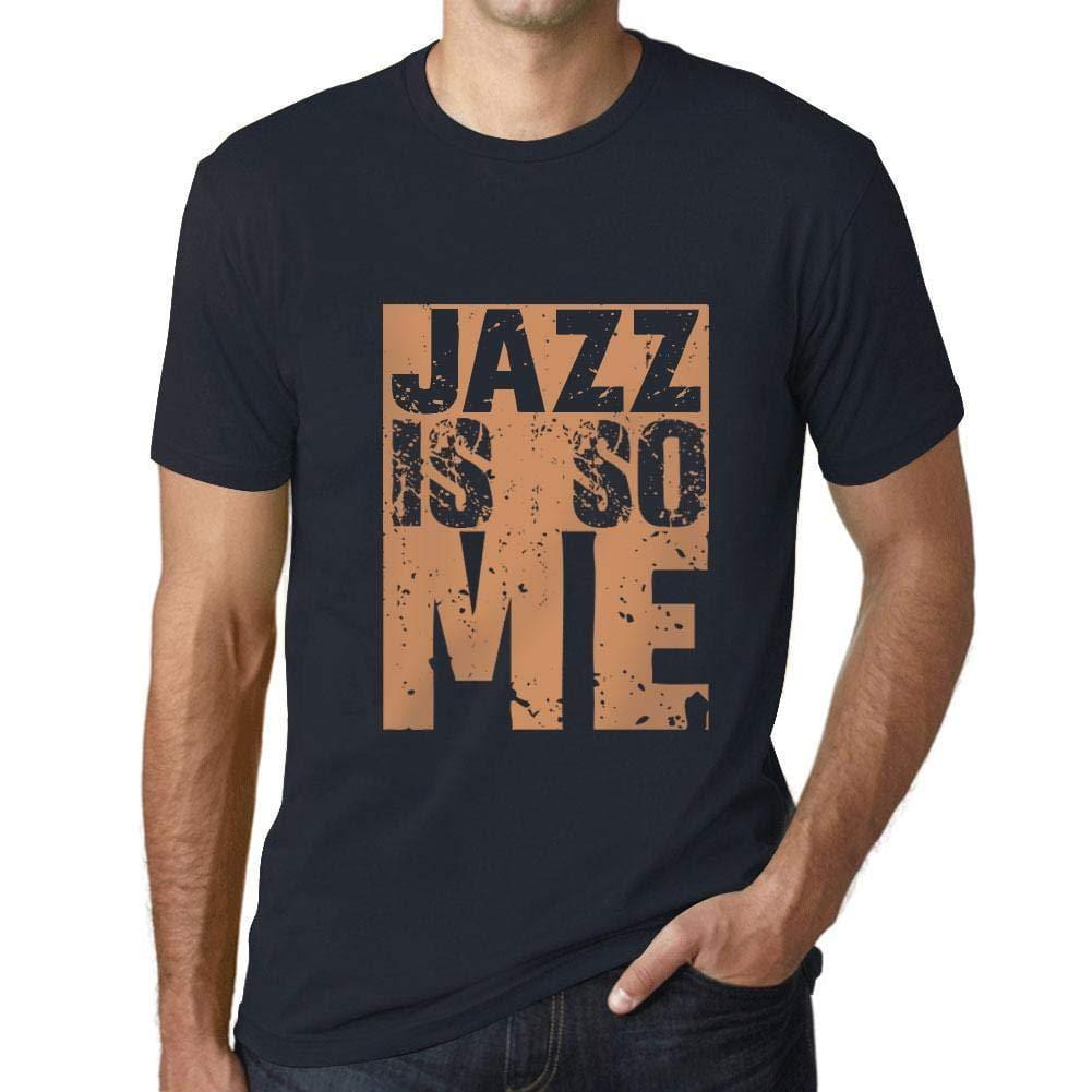 Homme T-Shirt Graphique Jazz is So Me Marine