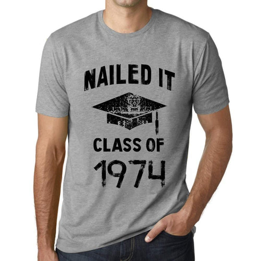 Homme T Shirt Graphique Imprimé Vintage Tee Nailed it Class of 1974