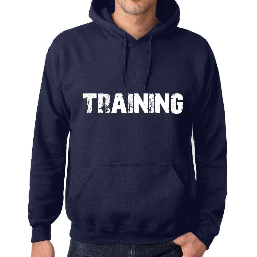 Ultrabasic Homme Femme Unisex Sweat à Capuche Hoodie Popular Words Training French Marine