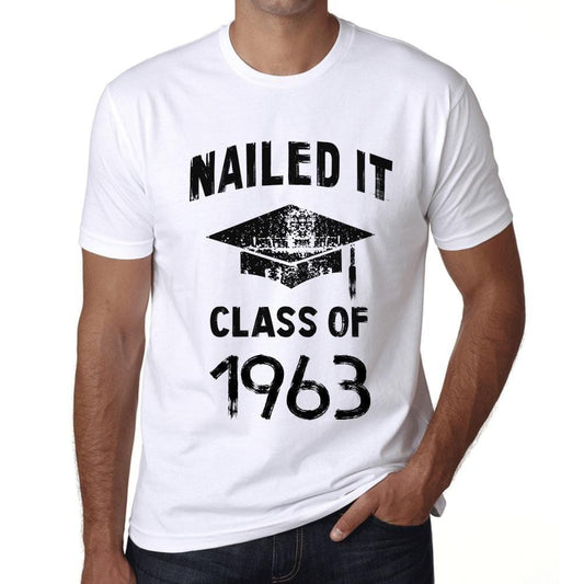 Homme T Shirt Graphique Imprimé Vintage Tee Nailed it Class of 1963