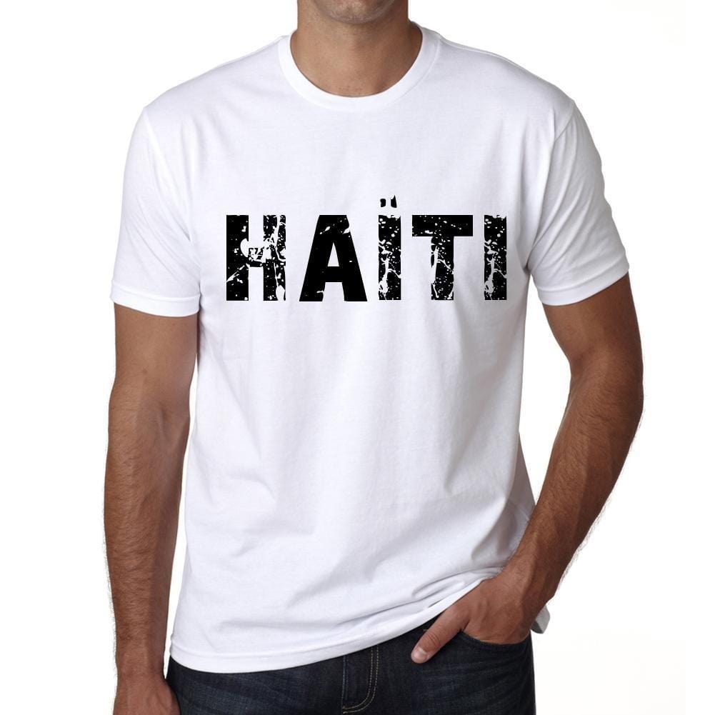 Homme T Shirt Graphique Imprimé Vintage Tee Haïti