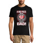 ULTRABASIC Men's T-Shirt Big Peace Of My Heart And He Is My Dad - Daddy In Heaven