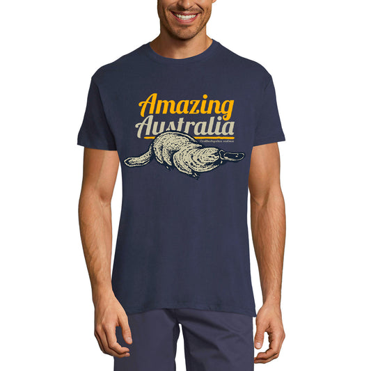 ULTRABASIC Men's Vintage T-Shirt Amazing Australia - Platypus - Graphic Apparel