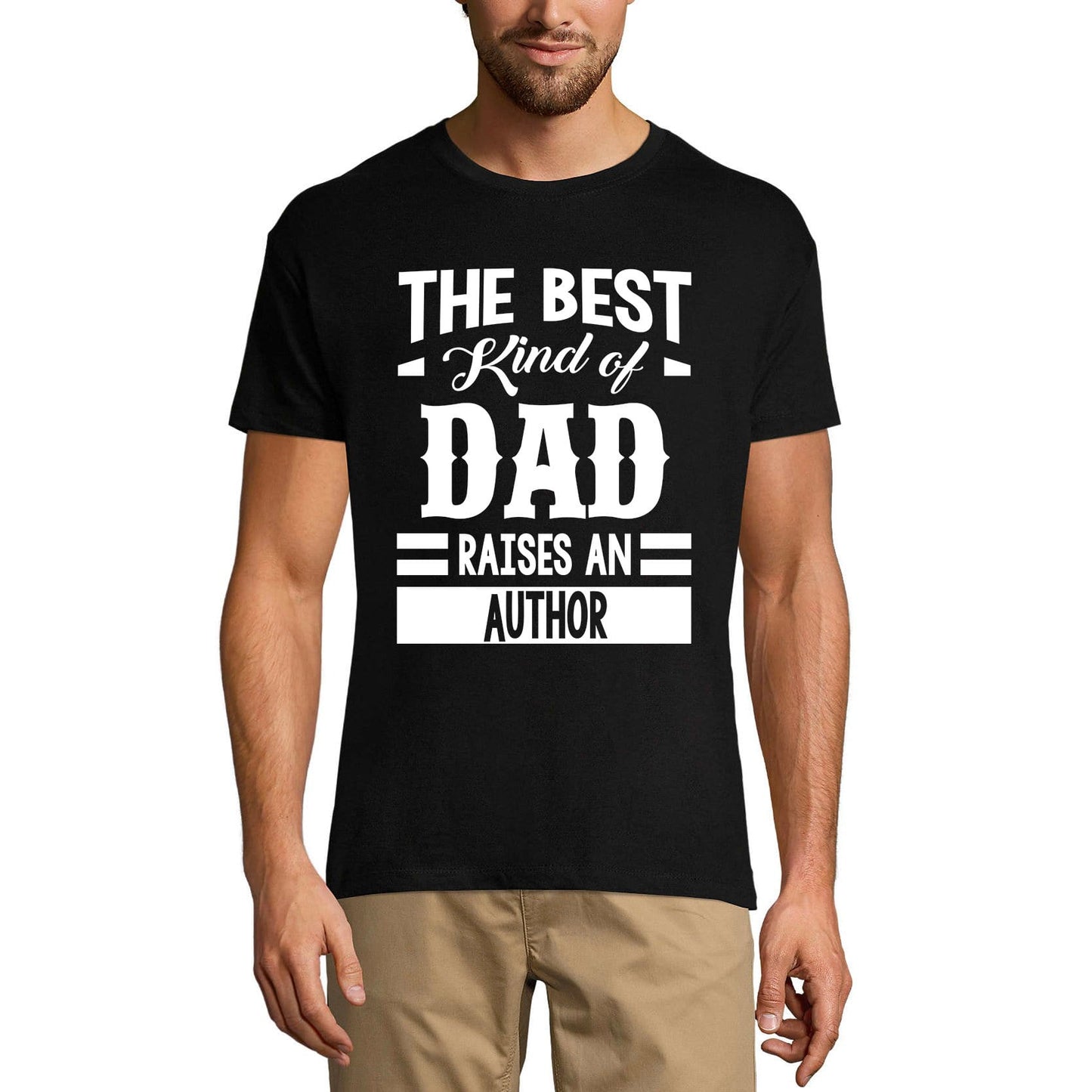 ULTRABASIC Men's Graphic T-Shirt Dad Raises an Author