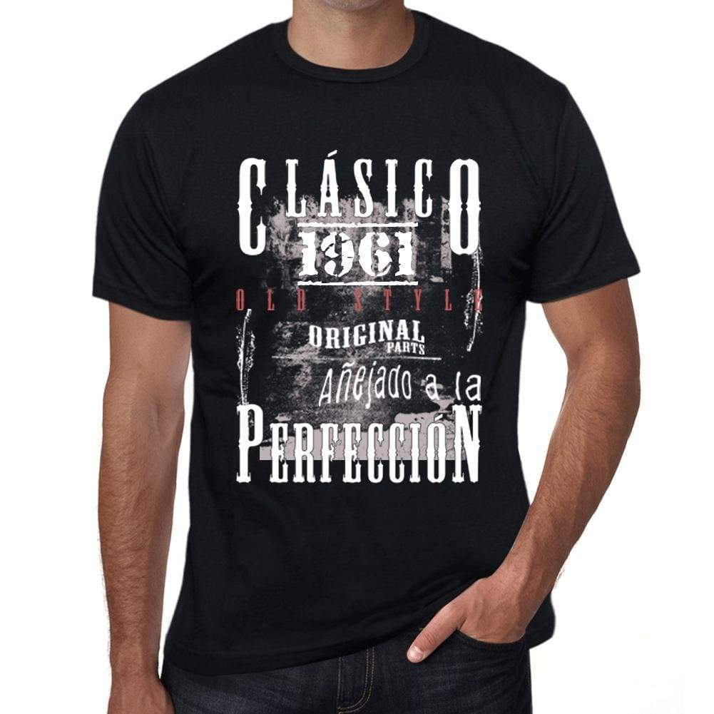 Aged To Perfection, Spanish, 1961, Black, Men's Short Sleeve Round Neck T-shirt, gift t-shirt 00359 - Ultrabasic