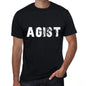 Agist Mens Retro T Shirt Black Birthday Gift 00553 - Black / Xs - Casual