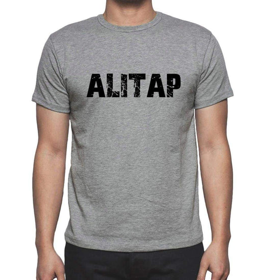 Alitap Grey Mens Short Sleeve Round Neck T-Shirt 00018 - Grey / S - Casual