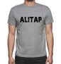 Alitap Grey Mens Short Sleeve Round Neck T-Shirt 00018 - Grey / S - Casual