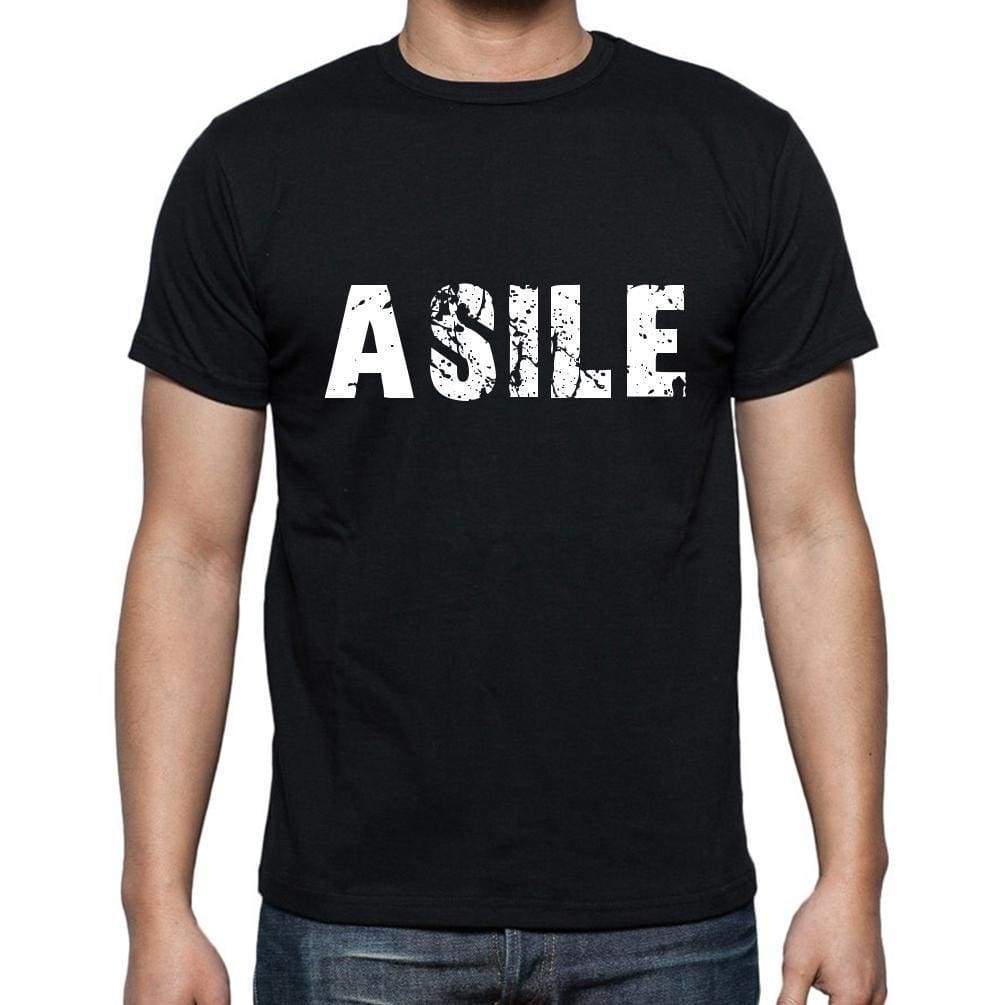 Asile French Dictionary Mens Short Sleeve Round Neck T-Shirt 00009 - Casual