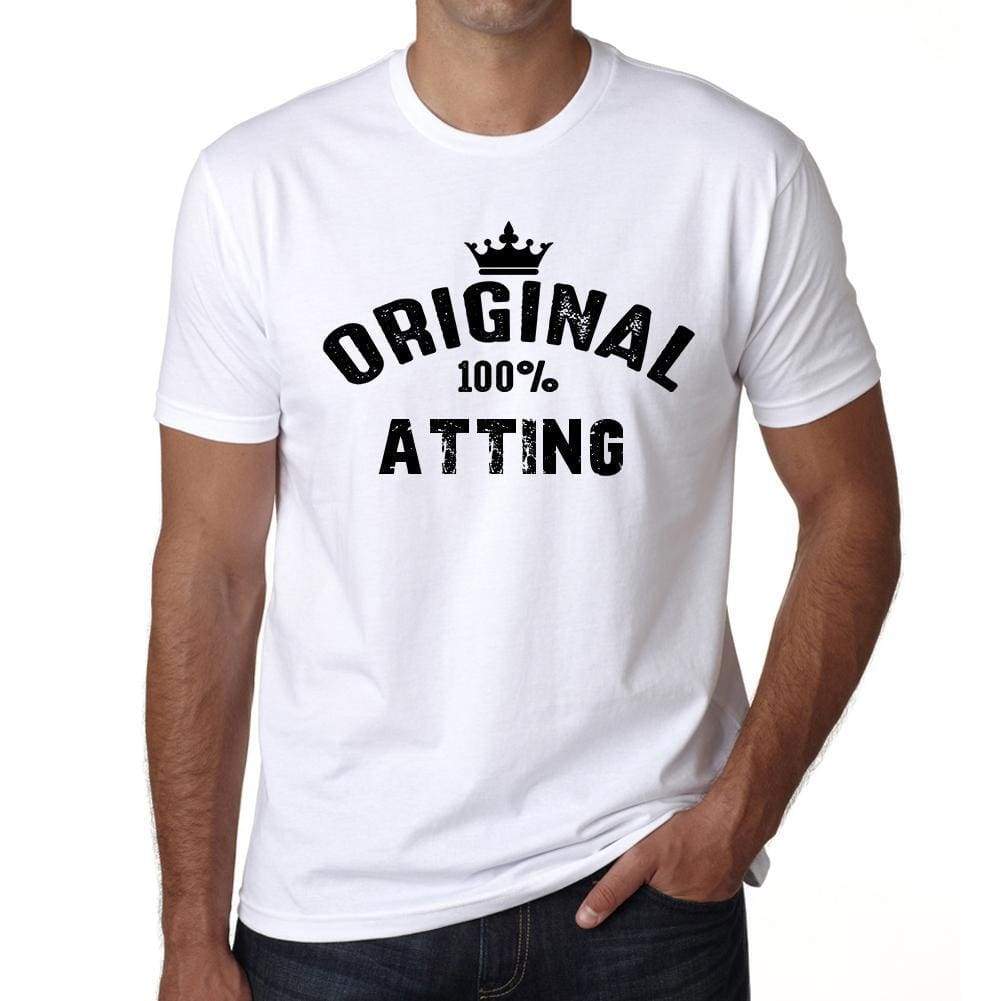Atting 100% German City White Mens Short Sleeve Round Neck T-Shirt 00001 - Casual