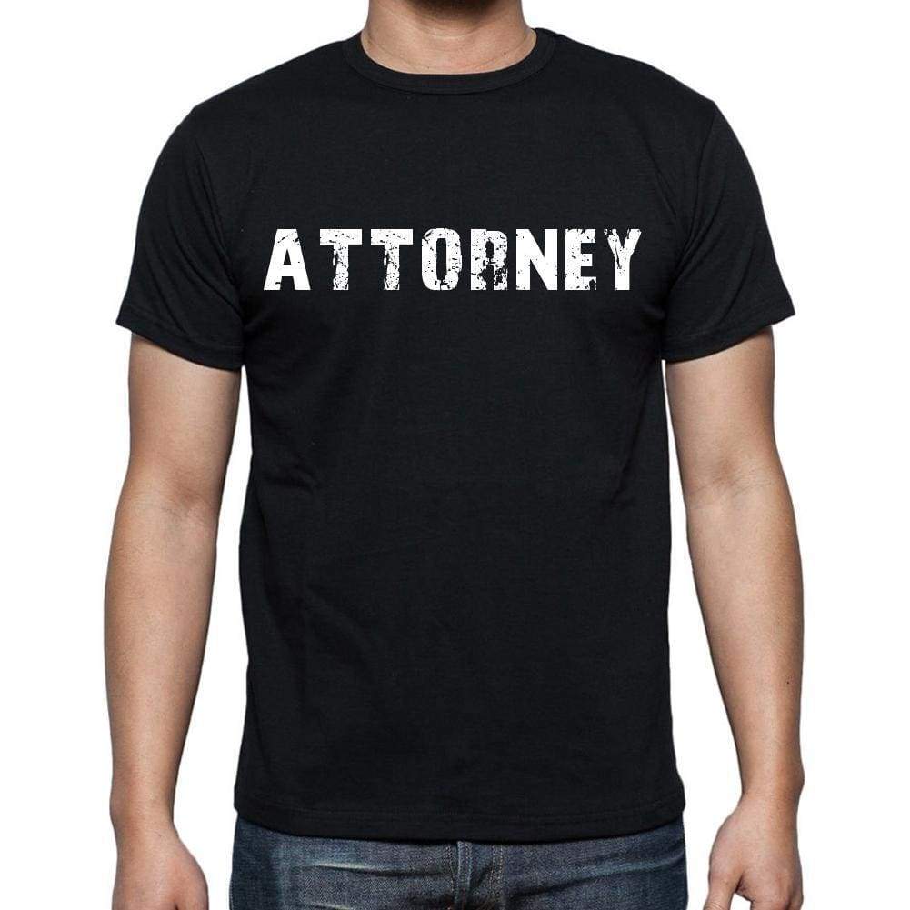 Attorney White Letters Mens Short Sleeve Round Neck T-Shirt 00007