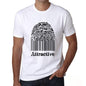 Attractive Fingerprint, White, Men's Short Sleeve Round Neck T-shirt, gift t-shirt 00306 - Ultrabasic