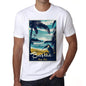 Basiao Pura Vida Beach Name White Mens Short Sleeve Round Neck T-Shirt 00292 - White / S - Casual