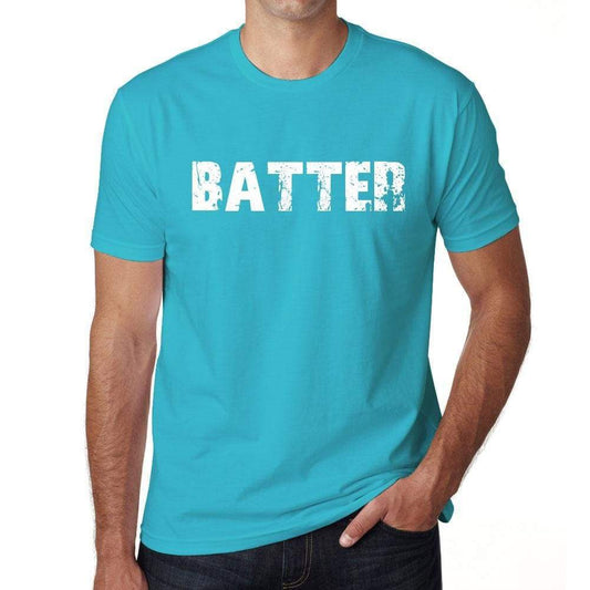 Batter Mens Short Sleeve Round Neck T-Shirt - Blue / S - Casual